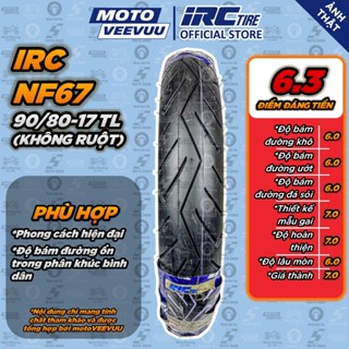   MTVV  Vỏ lốp xe máy IRC INOUE 90 80-17 TL NF67 Trước EX 150 Winner 150<END> 