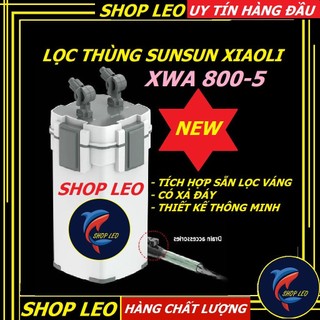  Lọc thùng Sunsun Xiaoli XWA 800-5 tích hợp sẵn lọc váng - Lọc thùng cao cấp cho hồ thủy sinh - bể cá cảnh - shopleo 