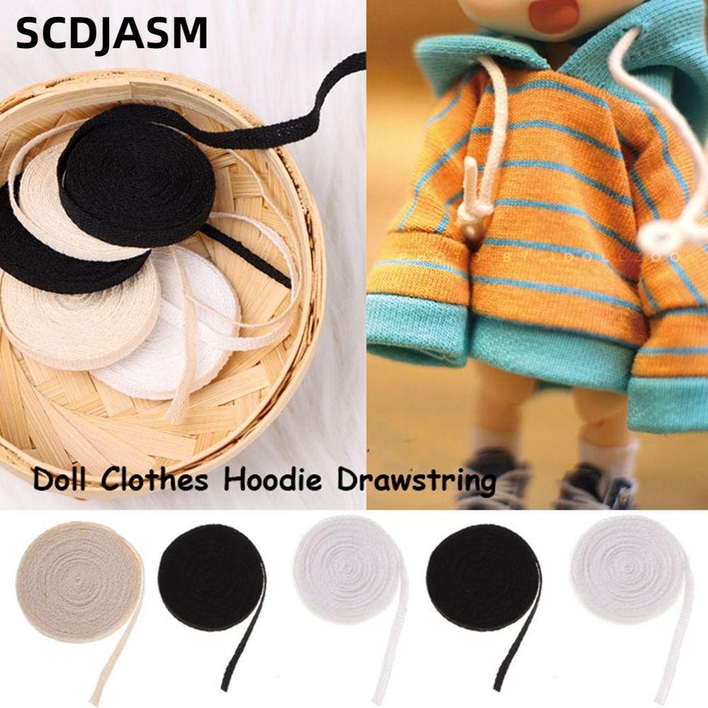 SCDJASM 2M Mini Doll Clothing Drawstring DIY Sewing Doll Clothes Making Hoodie Drawstring