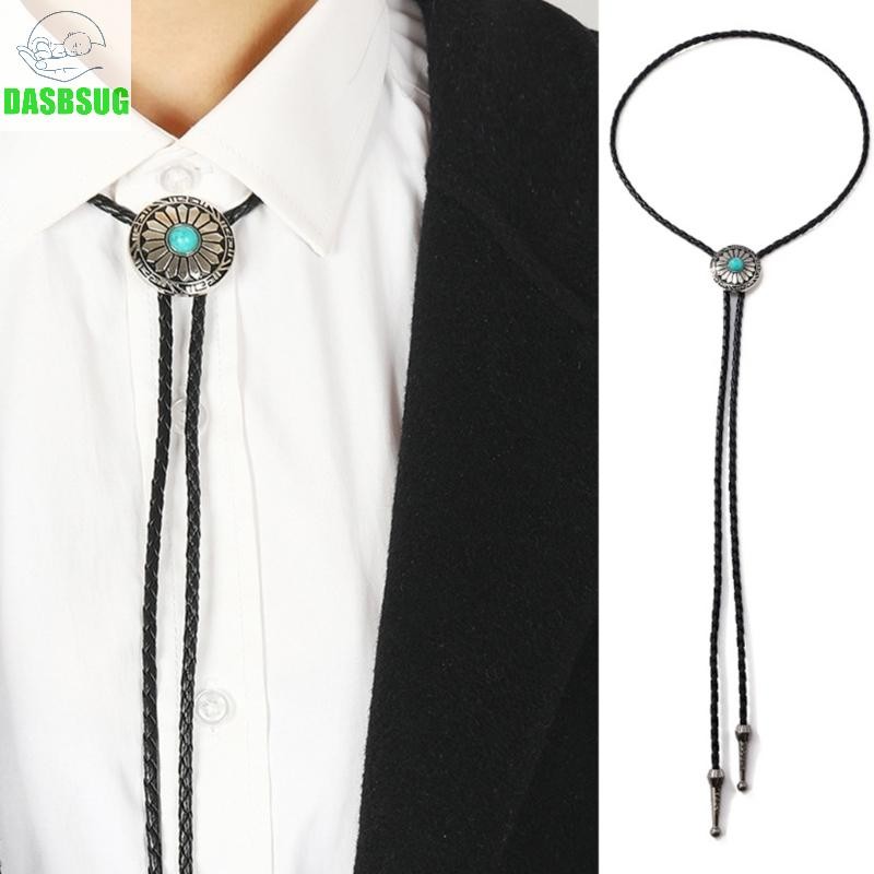Dasbsug Cowboy Tie Western Bolo Tie Vintage Bolo Tie Natives American Bolo Tie Men Turquoise Bolo Ti