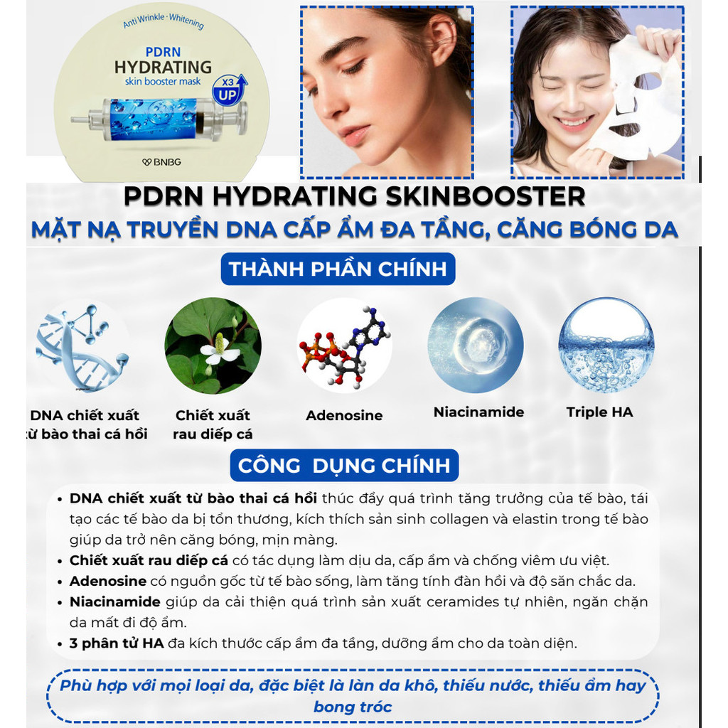 Ảnh 6 của Hộp 10 miếng mặt nạ BNBG Vita Genic Jelly Mask 30ml dưỡng trắng, phục hồi, cấp ẩm, ngừa lão hóa