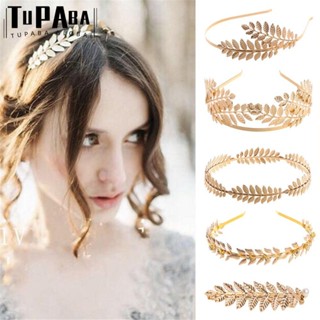 TUPABA  Phụ kiện kẹp/lược cài/vòng cài tóc thiết kế hình lá sang trọng cho nữ