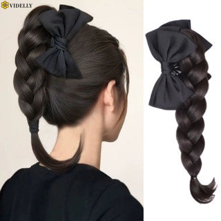 Bernardoaa Bím Xoắn Ngắn, Tóc Giả Bẩn Đuôi Ngựa Cao Nơ Bện Tóc Giả Đuôi Ngựa, Fasion Mô Phỏng Tóc Đấm Bốc Bện Phần Mở Rộng Tóc Đuôi Ngựa Sử Dụng Hàng Ngày