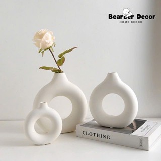 Bình Hoa Decor Nhựa Giả Gốm, Lọ Hoa Để Bàn Đơn Giản Sang Trọng Trang Trí Nhà Cửa, Tủ Kệ, Nội Thất