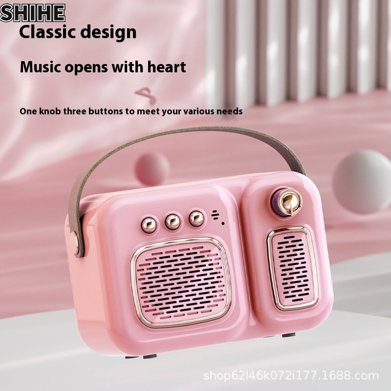 SHIHE Loa Bluetooth Loa Bluetooth Retro Loa Bluetooth 5.0