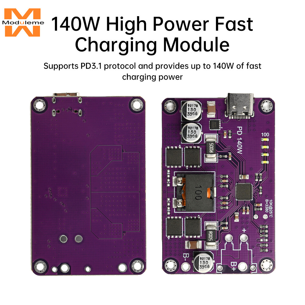 3s 4S 5S 6S PD3.1 140W Mô-đun sạc nhanh công suất cao Loại C Giao diện Bộ sạc pin Li-ion / Mô-đun xả