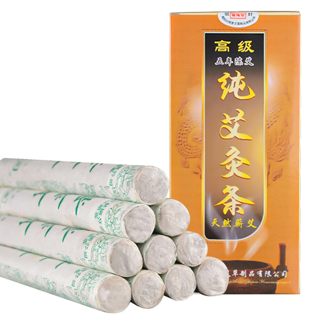 Điếu Ngải - Nhang Ngải Cứu Hương Ngải Nhung 5 năm hộp 10 điếu HEOSA