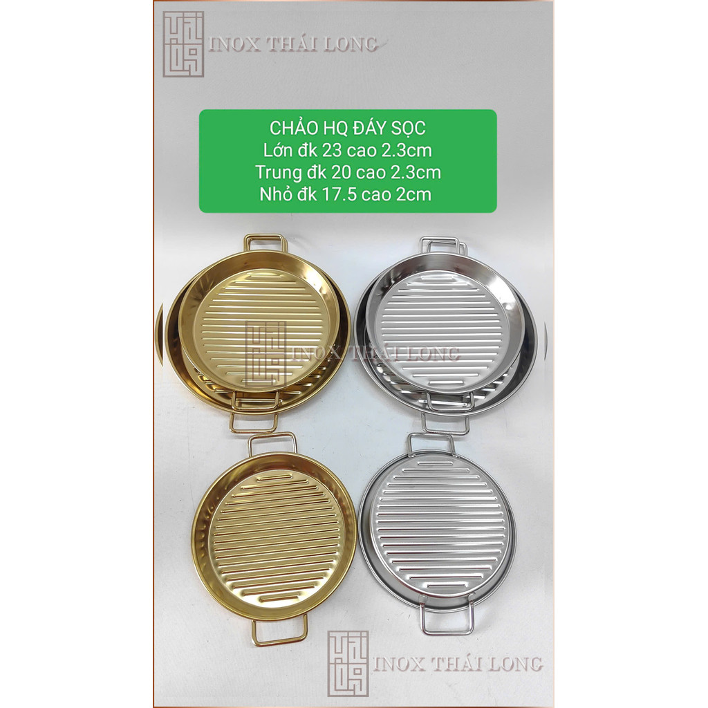 Chảo Hàn quốc sọc ngang / chảo pizza