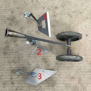 Cày Tay Người Đẩy Có Bánh Xe Tháp Xanh CN-160 có 3 lưỡi – Dụng Cụ Làm Tơi Xốp Đất, Vun Gốc Ngô Đậu, Xới Cỏ