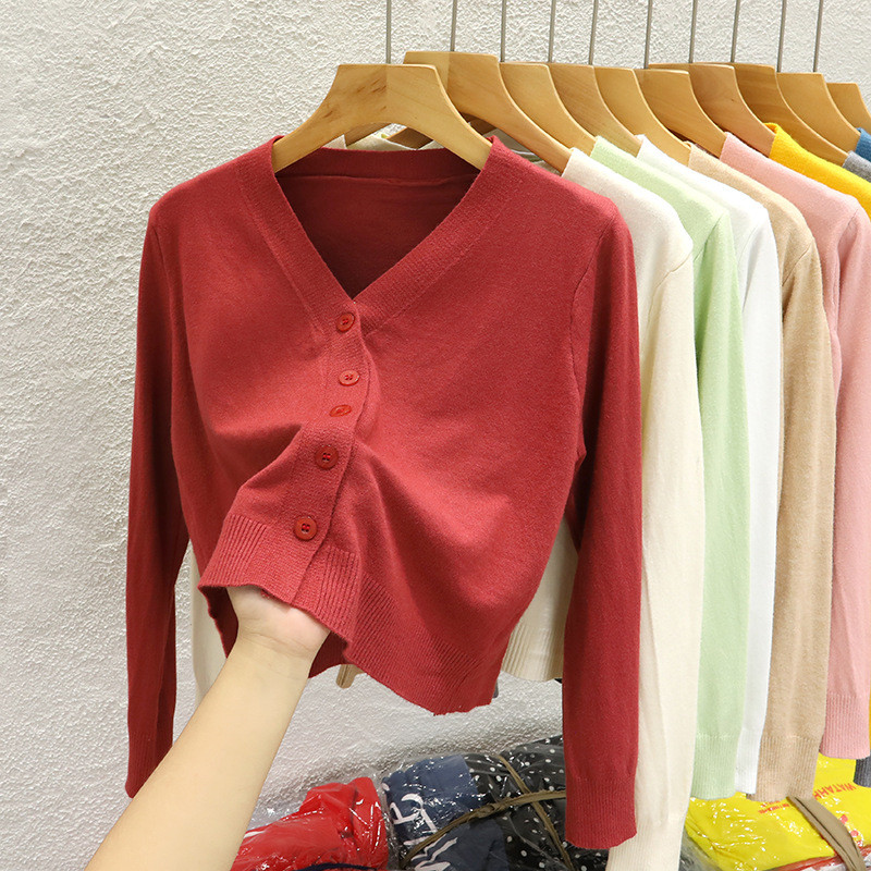 YAYUAN Short Knitted Cardigan Women's