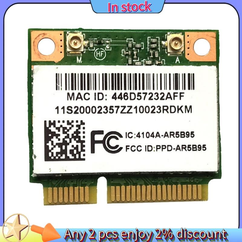 Còn hàng-Atheros AR5B95 AR9285 Card mạng không dây 2.4G 150Mbps PCI-E Thẻ mạng tích hợp nửa trọng lư