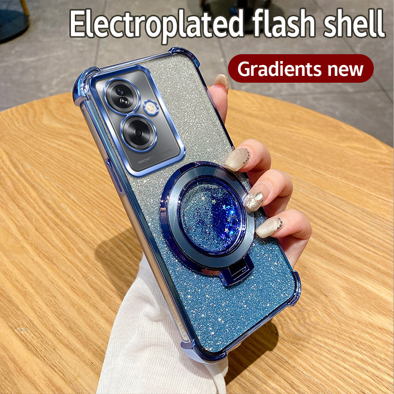 Sang Trọng Lấp Lánh Góc Ốp Lưng Hồng Bạc Hồng Xanh Tím Vàng Siêu Mỏng QuickSand Giá Đỡ Ốp lưng Silic