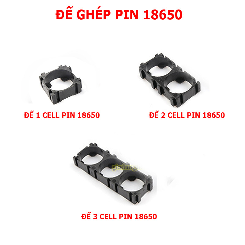 10 Khay cố định pin lithium 18650 giá ghép pin  2S, 3S