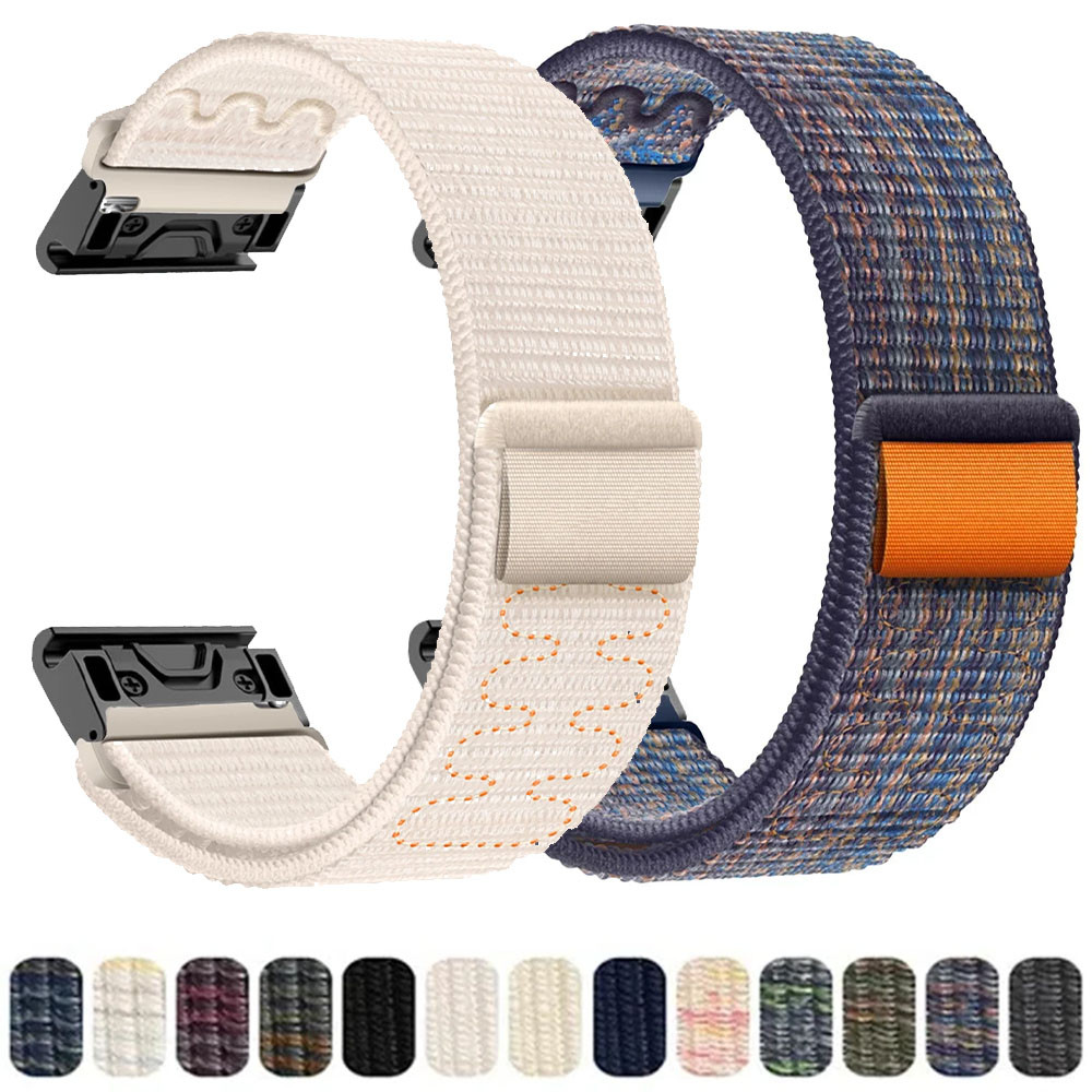 22mm 26mm Nylon Quick Fit Dây đeo cho Garmin Fenix 8 7X 7 Pro Fenix 6X 6 5X 5Plus Tactix 7 Forerunne