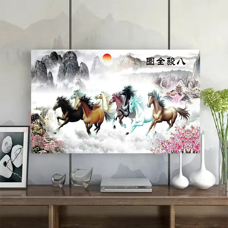 Rèm tivi chống bụi,(24inch đến 80 inch) Màn che tivi chống bụi,trang trí phòng khách