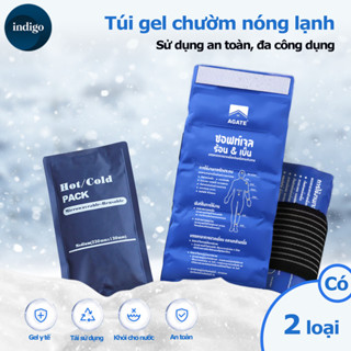 Túi chườm nóng lạnh đa năng, Túi chườm đá gel y tế, Dùng sau phẫu thuật, chấn thương, 45x18cm tái sử dụng, kèm dây buộc.