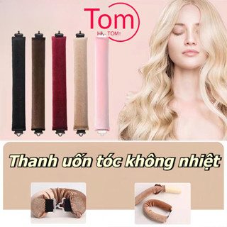  3 Thanh uốn tóc không nhiệt tạo kiểu tóc xoăn khi ngủ,chất liệu cao cấp nhung mịn bọc,3 Chiếc 