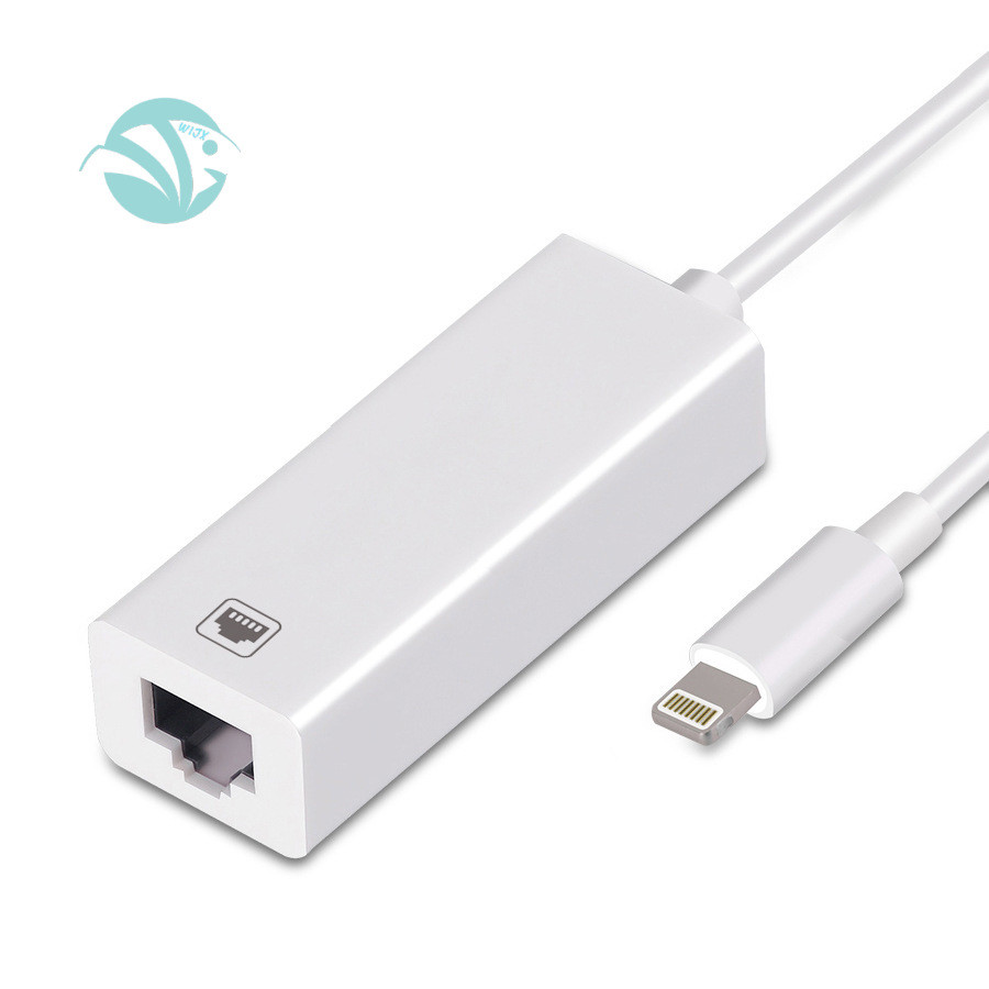 Áp dụng cho điện thoại di động Apple 14pro IPad sang cáp mạng Bộ chuyển đổi thẻ mạng Cổng mạng Light