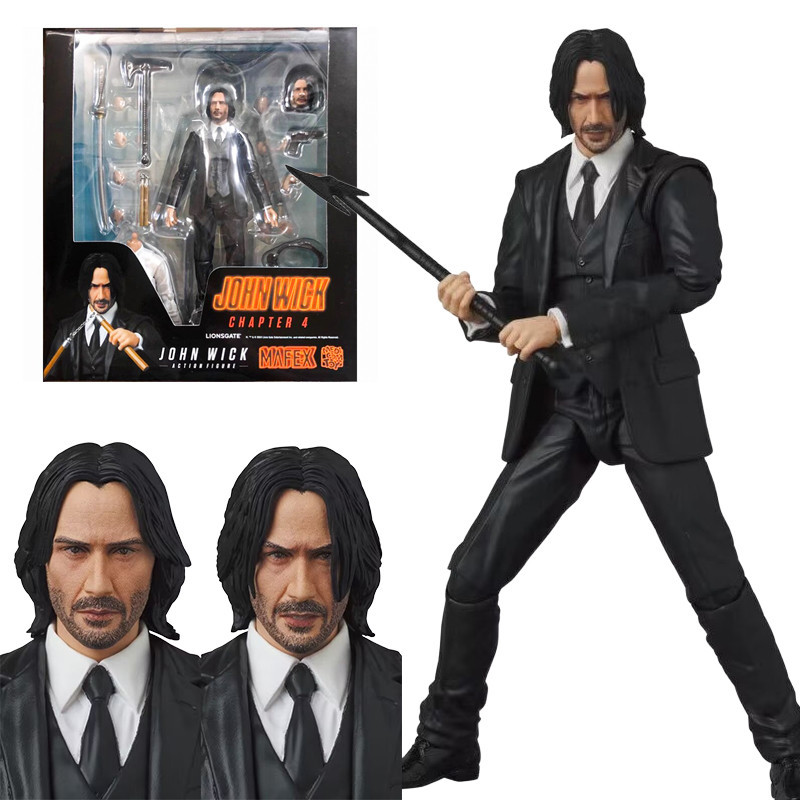 MAF John Wick: Mô hình lắp ráp chương 4 John Wick MAF 212 Các bức tượng hành động chung có thể di ch