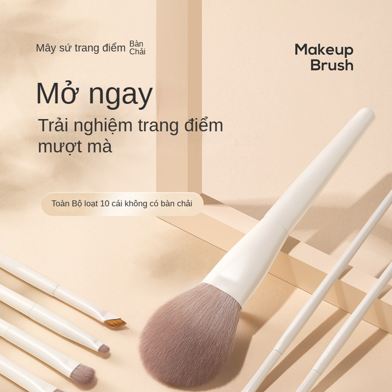 12 bộ đồ trang điểm chuyên nghiệp, một bộ đầy đủ, bàn chải má hồng, bàn chải mắt, bàn chải tán phấn, bàn chải phấn nền, bàn chải sửa chữa, lông siêu mềm mại, dụng cụ trang điểm cho sinh viên mới. | BigBuy360 - bigbuy360.vn