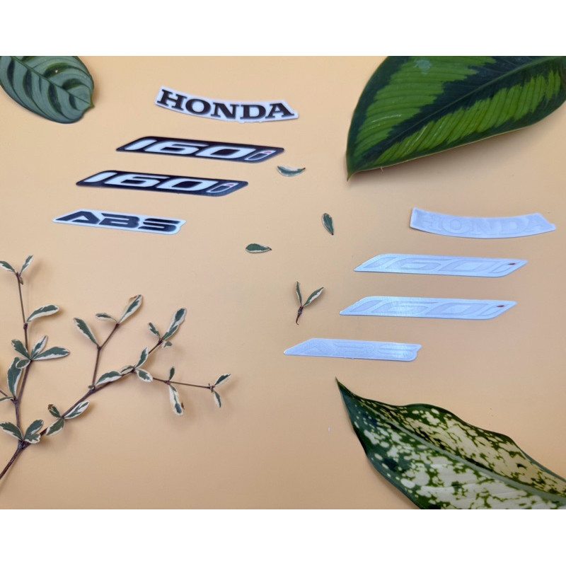 Bộ Tem dán xe chữ logo xe SH 160i + ABS + TEM NẠ SH ĐEN - BẠC 2020 2021 2022 2023 2024 2025