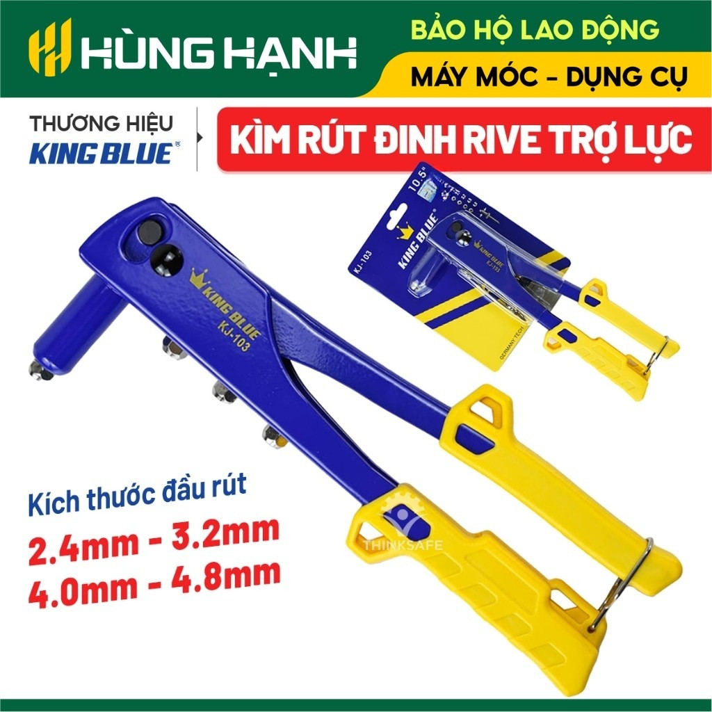 Kìm rút đinh rive KingBlue KJ-103/ KJ-104/ KJ-105/ KJ-105B Kìm rút tán đinh rive bằng nhôm, inox 2.4