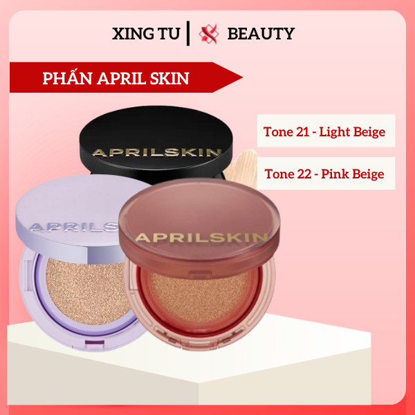 Phấn Nước April Skin  Cushion April Skin Magic Snow Phấn Nước Che Khuyết Điểm Hàn Quốc Chính Hãng 15