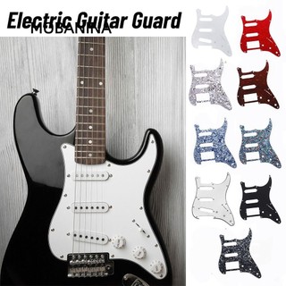 Mobanina Pick Guard Sticker, PVC Celluloid Nhiều Màu ST SQ Đàn Guitar Điện Pickguard, Chuyên Nghiệp 3 Lớp 11 Lỗ DIY Phụ Kiện Đàn Guitar Đĩa Trầy Xước