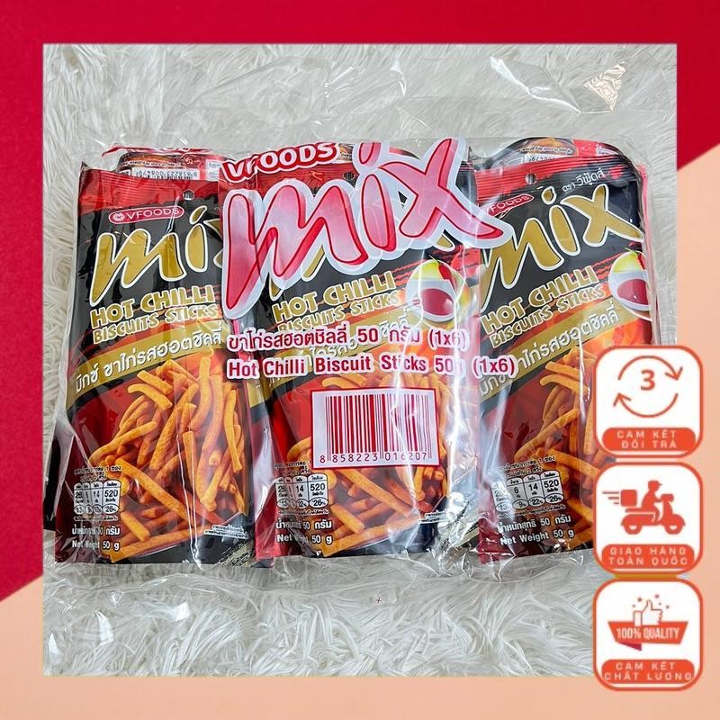 Snack Bim Bim Tăm Mix ,Vị Cay Truyền Thống,Vị Rong biển 50g Food Ăn Vặt Cay Thức Ăn Sen
