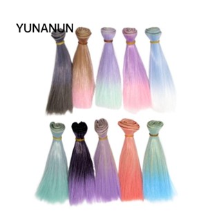 Yunanun Bjd Tóc Giả, Tóc Búp Bê Nhiều Màu Sắc 15 * 100CM, Quà Tặng Đồ Chơi Trẻ Em Màu Gradient DIY Hợp Thời Trang Cho 1 / 4 1 / 6 1 / 8 Bjd