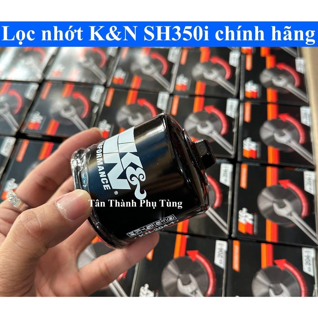 Lọc nhớt SH 350i, SH300i K&N chính hãng- phụ kiện xe máy