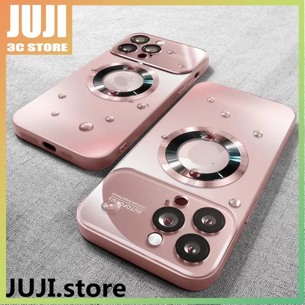 Ốp điện thoại mờ từ tính JUJI cho iPhone 15 RO MAX 14 13 12 11 pro 15 Plus Sạc không dây Chống rơi B