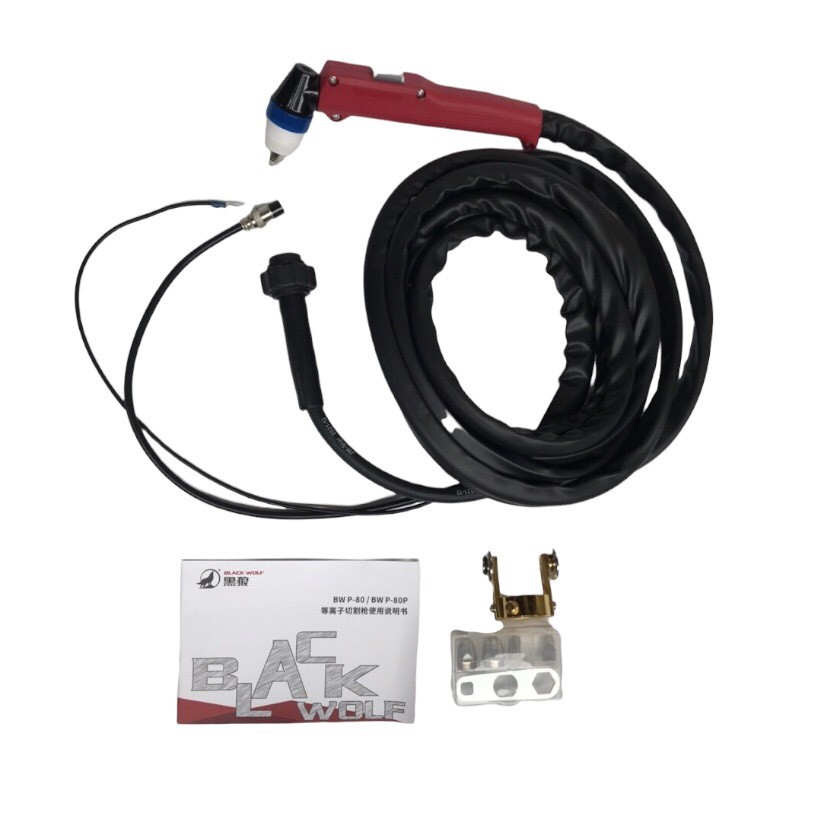 [Chính hãng]Mỏ cắt plasma P80 dây 4m Blackwolf loại đẹp, dây cắt plasma P80 con sói
