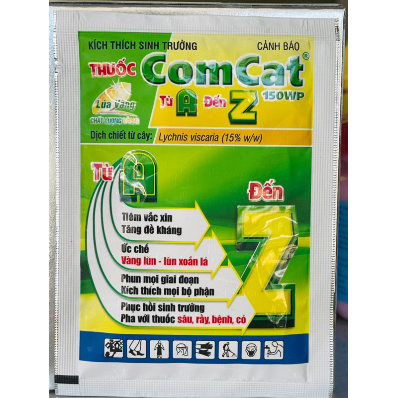 10 gói ComCat từ A-Z  (gói 7.55g). Kích thích sinh trưởng