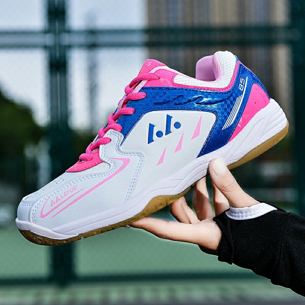 Giày cầu lông, pickleball Lefus L85 chính hãng dành cho nữ màu hồng cá tính trẻ trung năng động