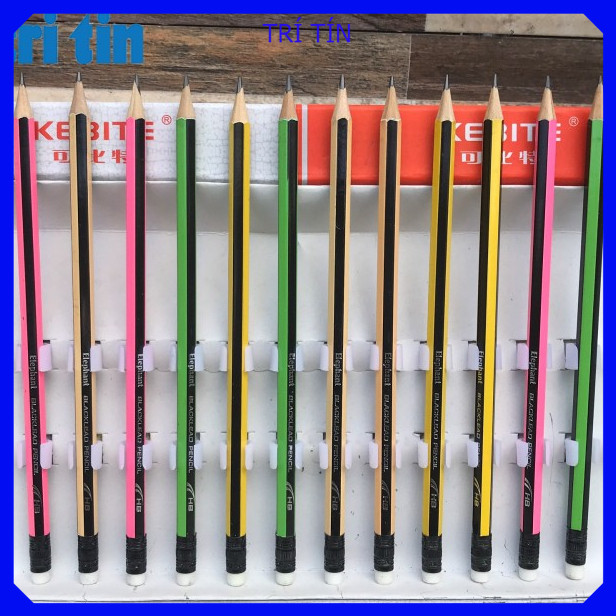 10 Bút chì 2B - Đầu gôm Elephant (vpp Tritin)