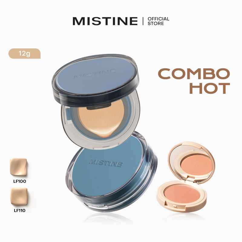 Mistine Poreless BB CC Cushion Kem che khuyết điểm kiểm soát dầu chống thấm nước lâu trôi