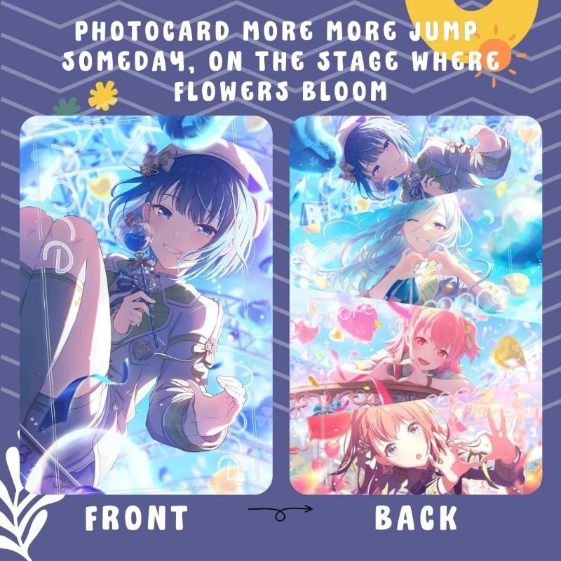 [ 04 Thẻ ] Bộ Sưu Tập Card Bo Góc PROJECT SEKAI MORE MORE JUMP SOMEDAY, ON THE STAGE WHERE FLOWERS B