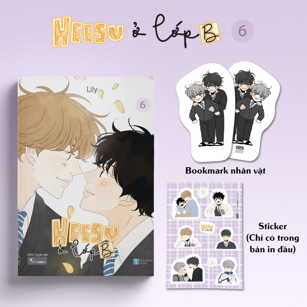 Sách - Heesu Ở Lớp B Tập 6 - Tặng Sticker chỉ có trong bản in đầu  [Nhà sách Tri thức mới-171]