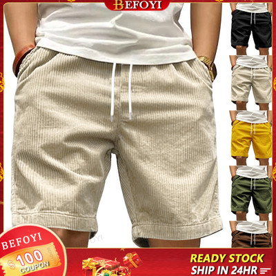 Quần Short Nam Dáng Rộng Phong Cách Hàn Quốc Thẳng Retro INS Màu Trơn zxr96