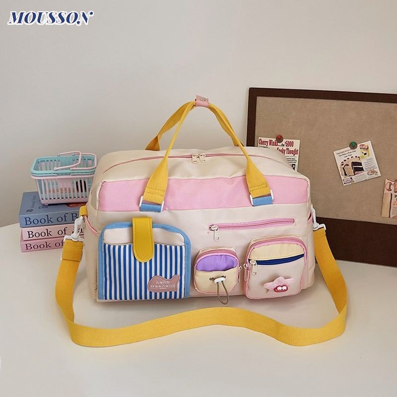 Túi du lịch bằng Nylon dễ thương MOUSSON Túi xách có thể điều chỉnh nhiều túi