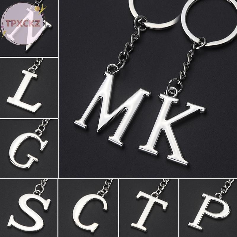 Tpxckz Sáng Tạo Bảng Chữ Cái Mặt Dây Chuyền Thời Trang 26 Chữ Cái Ban Đầu Bảng Chữ Cái Móc Khóa 26 C