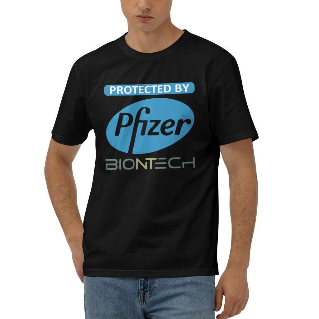Hip Hop Comics Áo nam dễ thương được bảo vệ bởi Áo thun Cotton Pfizer Biontech