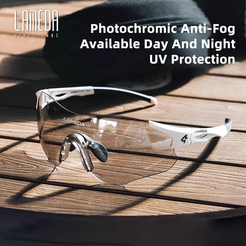 Kính đi xe đạp chống sương mù LAMEDA UV400 Photochromic Nam Nữ Kính râm thể thao ngoài trời