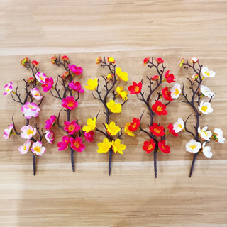 Phụ Kiện Cành Hoa Đào Trang Trí Tháp Nước, Tháp Bia, Decor Oản Trưng Bày Ngày Lễ Tết Ngày Xuân