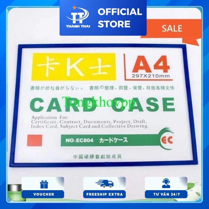 Combo 200 card case nam châm a4