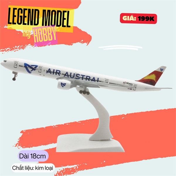 Mô hình máy bay Air Austral Boeing 777 20cm