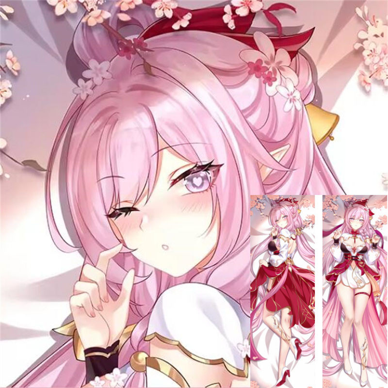 50 * 150cm Honkai Impact 3 Elysia Dakimakura Gối Đệm Hai Mặt Otaku Phòng Ngủ Chăn Ga Gối