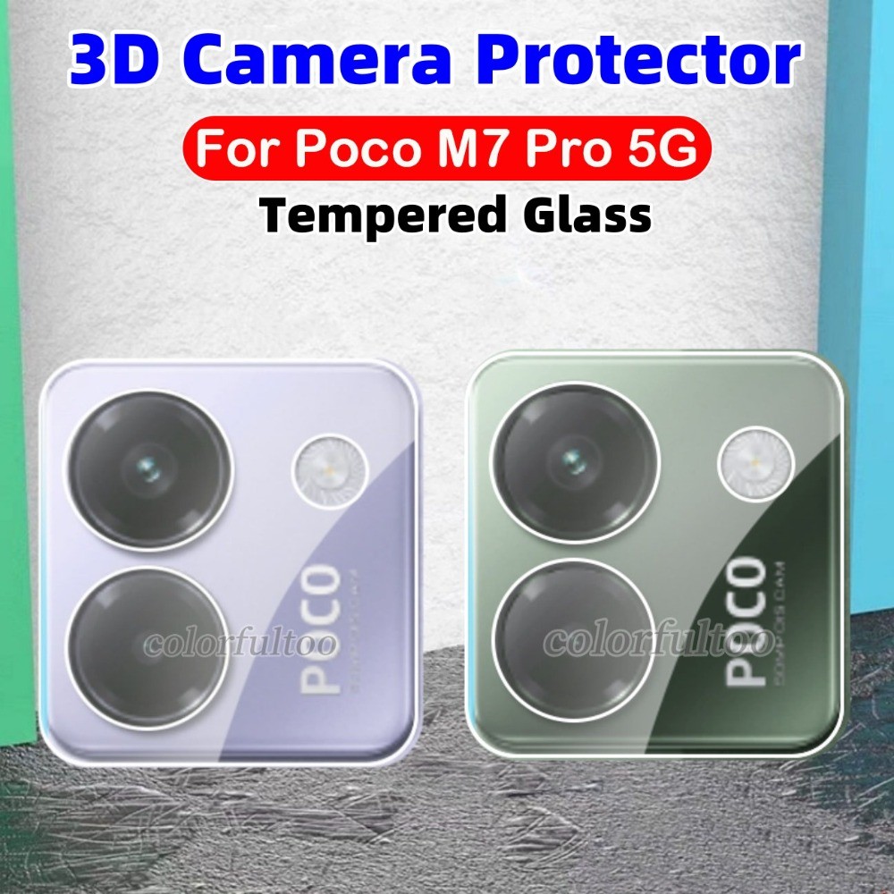 Poco M7 Pro 5G 2025 Phim Bảo Vệ Camera Cho Xiaomi Poco M7 Pro M 7Pro PocoM7Pro 4G 5G 3D Cong HD Full
