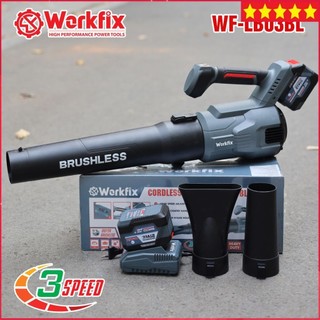 Máy Thổi Bụi / Thổi Lá Dùng Pin WORKFIX WF-LB03BLCông Suất Lớn 1000W, Không Chổi Than, Chỉnh 3 Cấp Tốc Độ, 12 Cánh Quạt